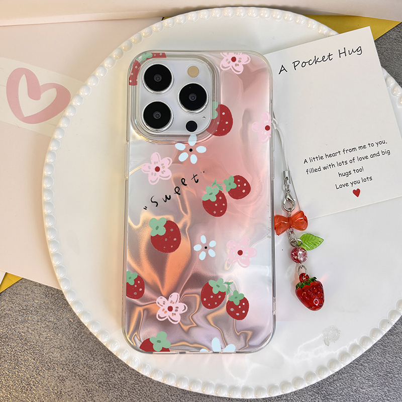 Vivo V40 - Bow Cherry Strawberry Case For Vivo