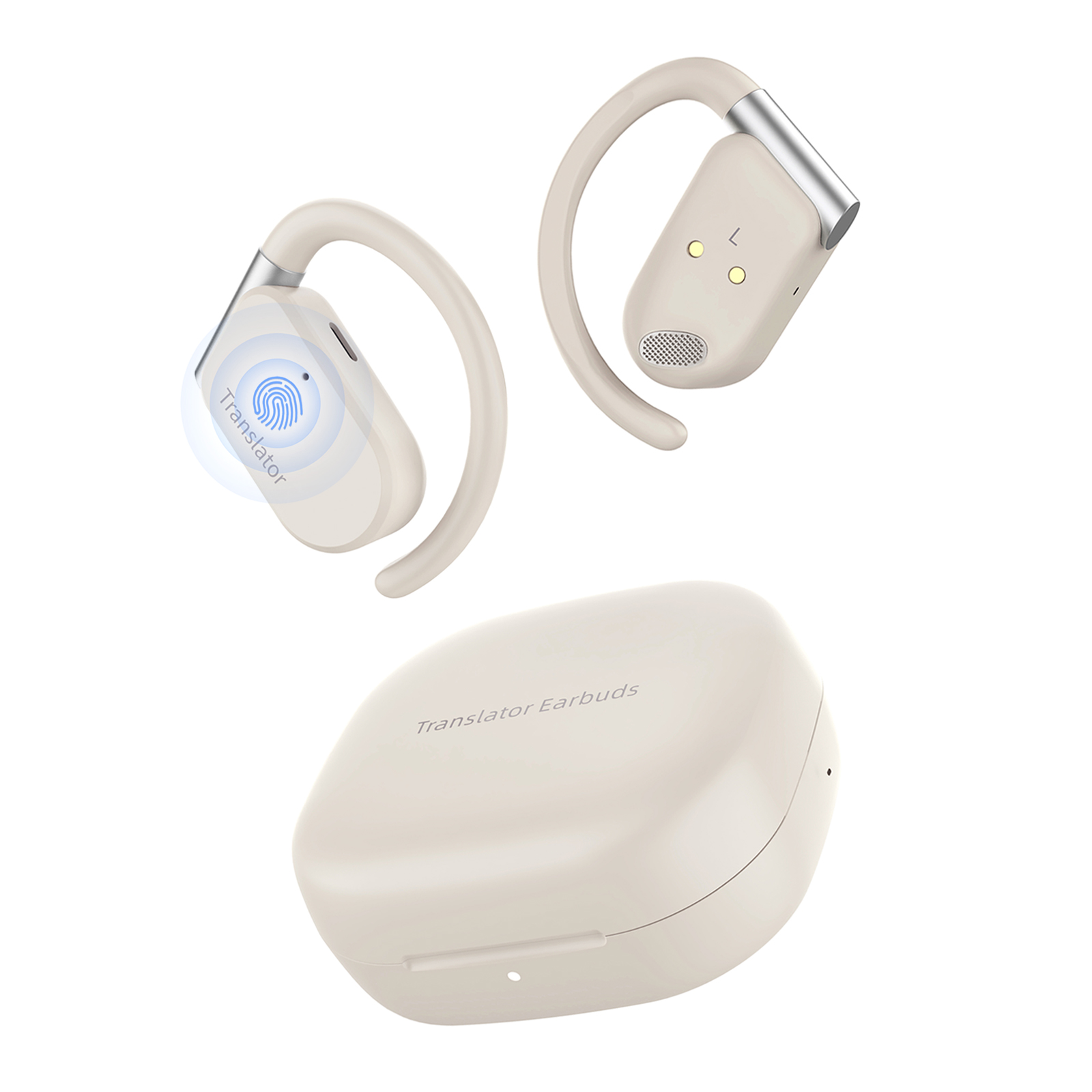Portable Translator Device - Wooask M9 Translator Earbuds,OWS Two-Way Real