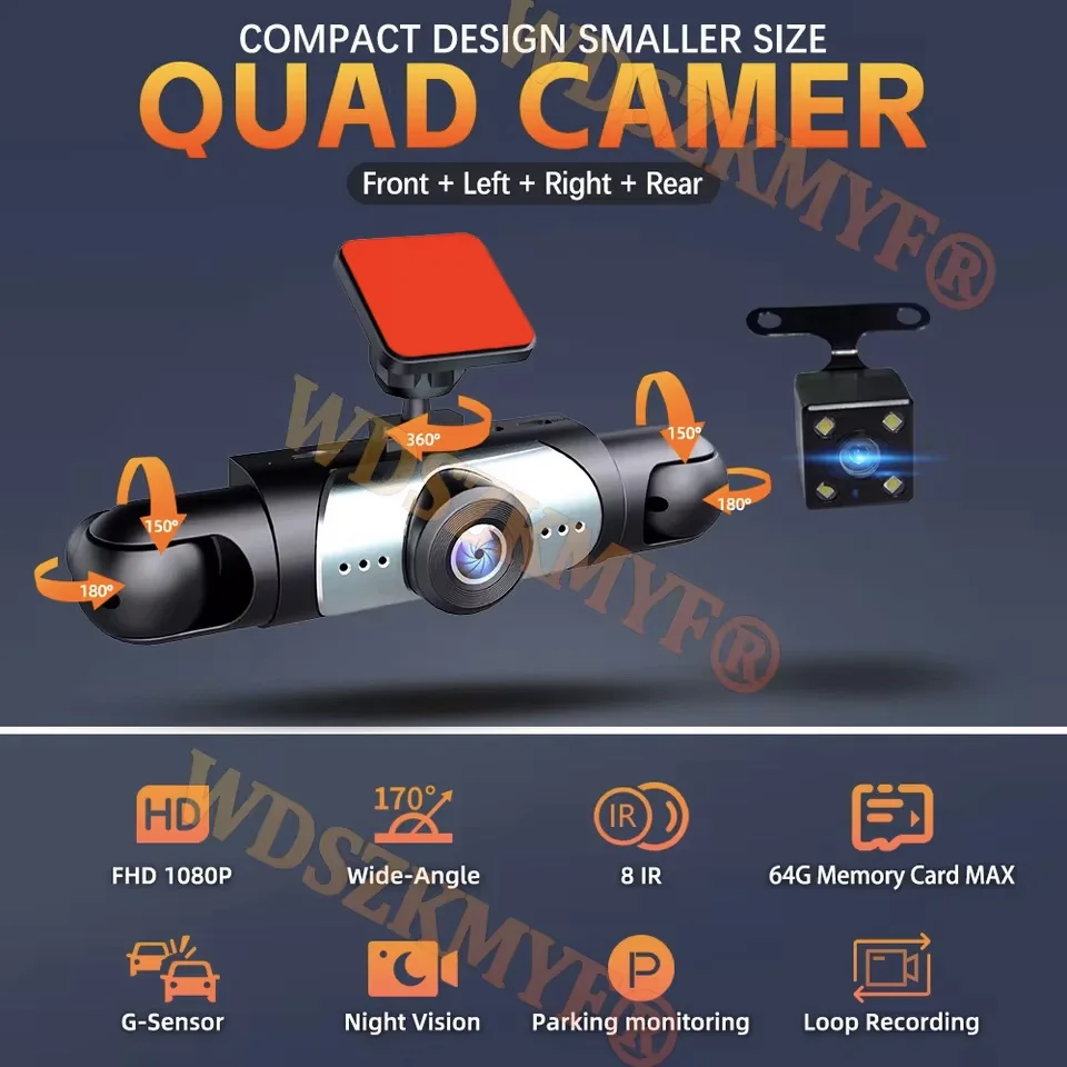 360° Panoramic DashCam 1080P 3 - огляд і ціна Panoramic Dash Cam 360