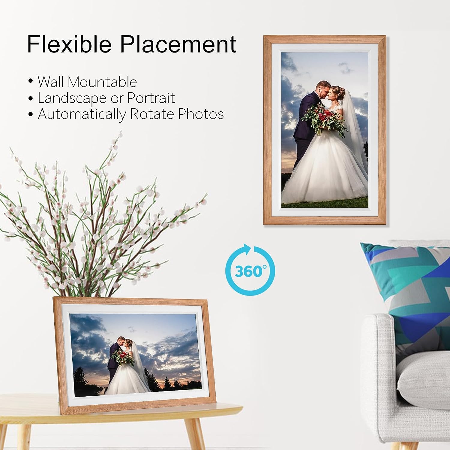 32GB Smart Large Touch Screen  - огляд і ціна Digital Photo Frame Wifi