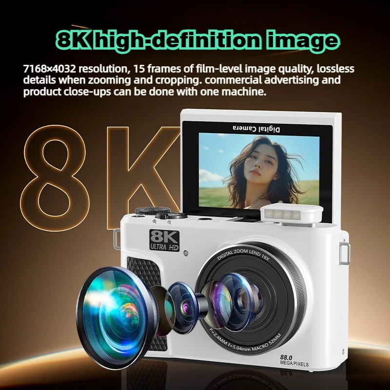 WD300 8K Digital Camera 88MP v - огляд і ціна Digital Photo Frame Wifi