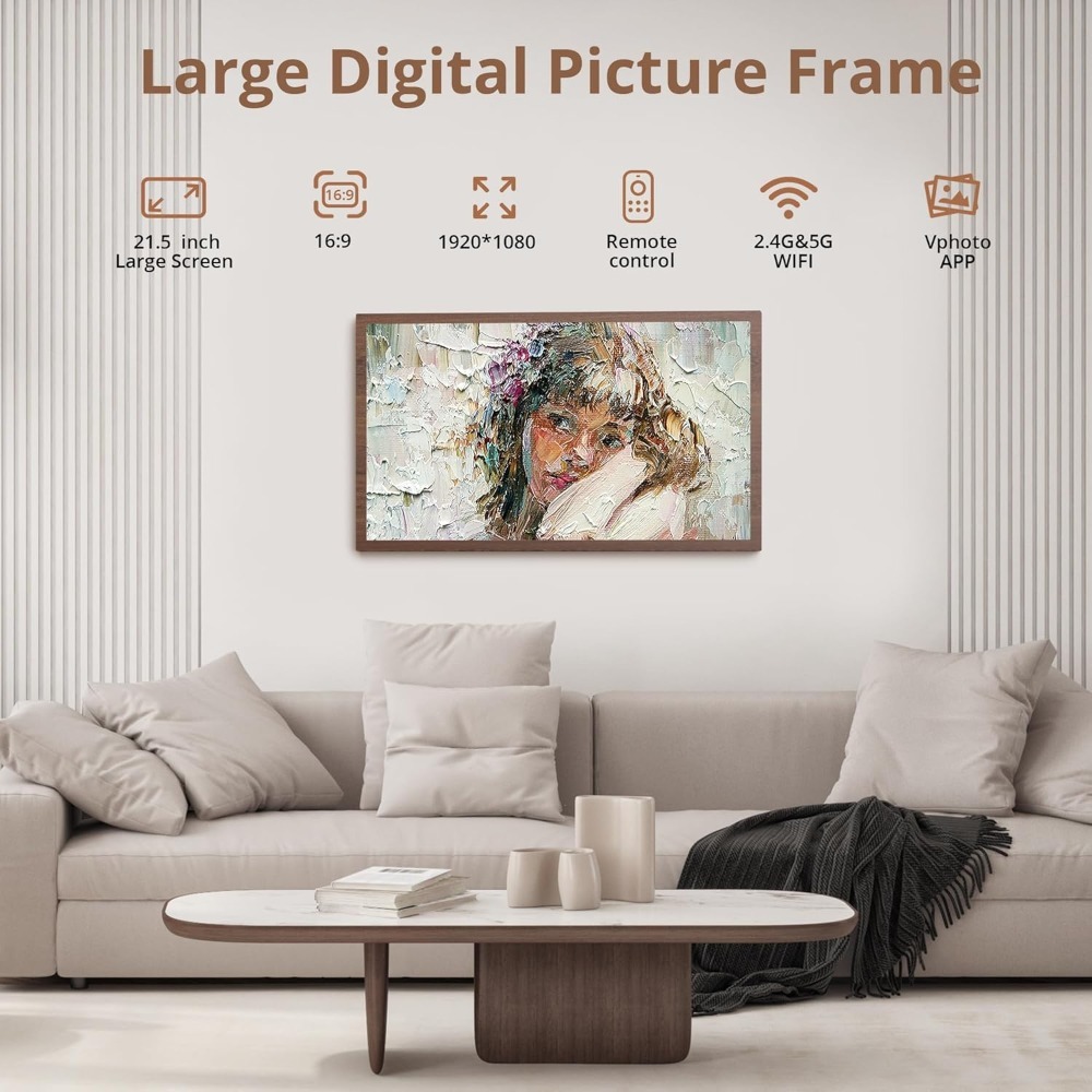 JHZ for NEW Large Digital Pict - огляд і ціна Digital Photo Frame Wifi