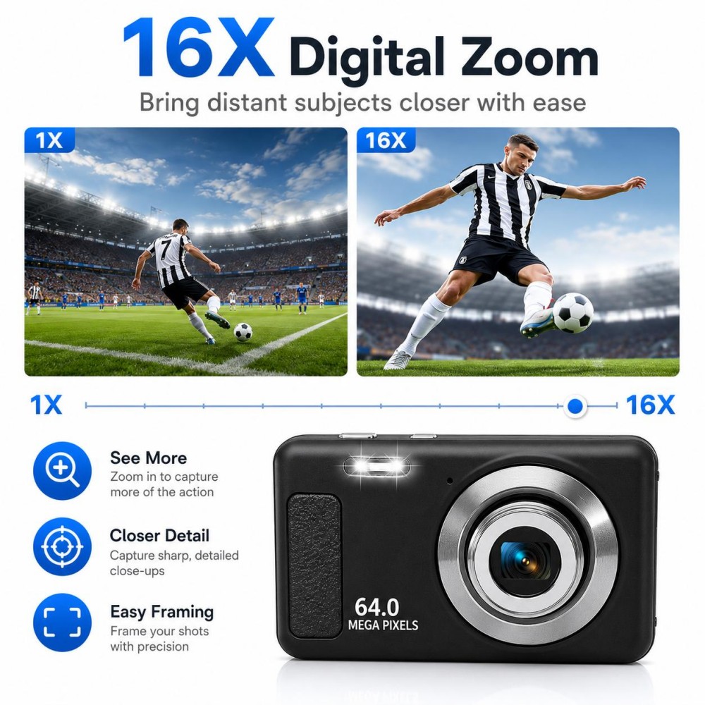 4K Ultra HD Portable Digital C - огляд і ціна Electronics Gadgets For Home