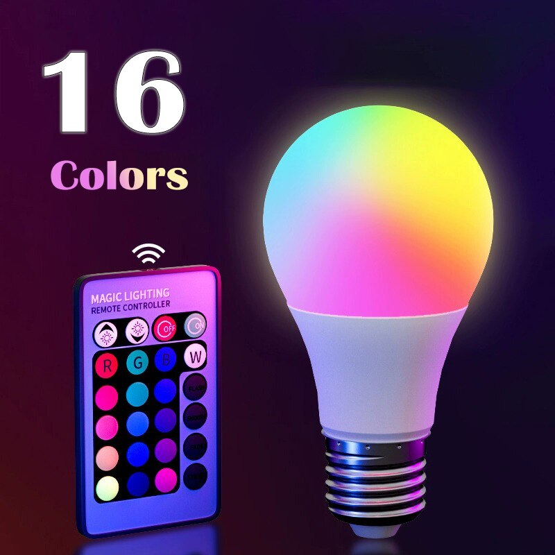 E27 220V 16 Colors RGB Bulb LE - огляд і ціна Electronics Gadgets For Home