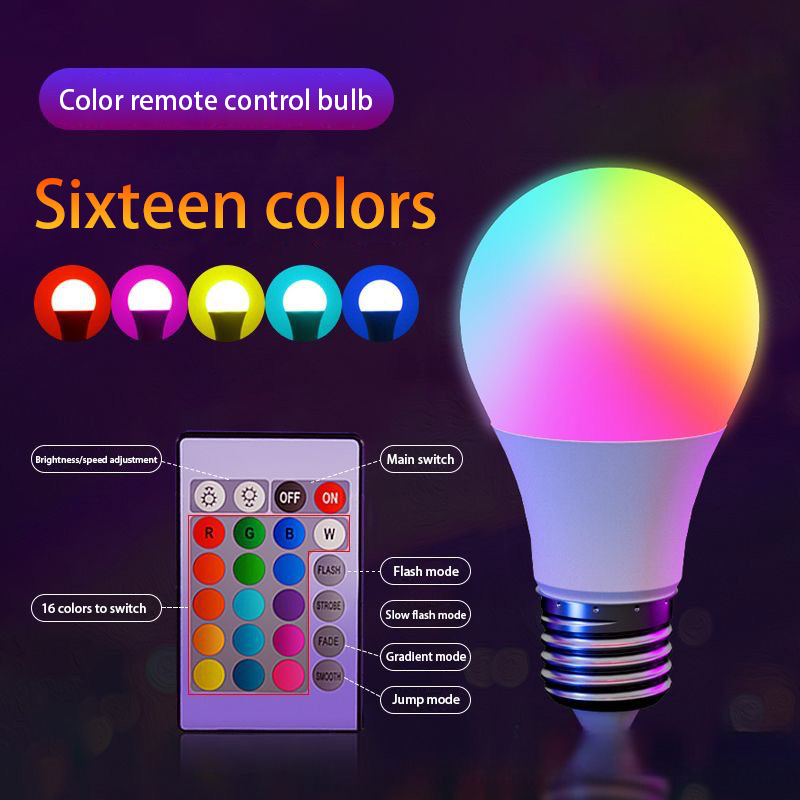 E27 220V 16 Colors RGB Bulb LE - огляд і ціна Electronics Gadgets For Home
