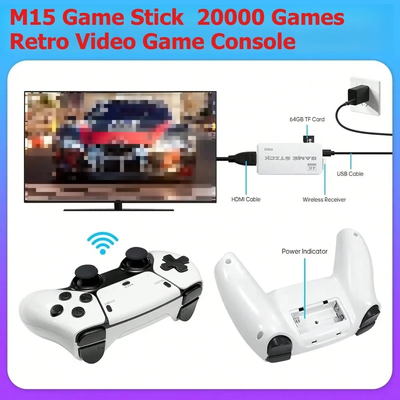 M15 Retro Video Game Stick 2.4 - огляд і ціна Retro Game Controller Usb