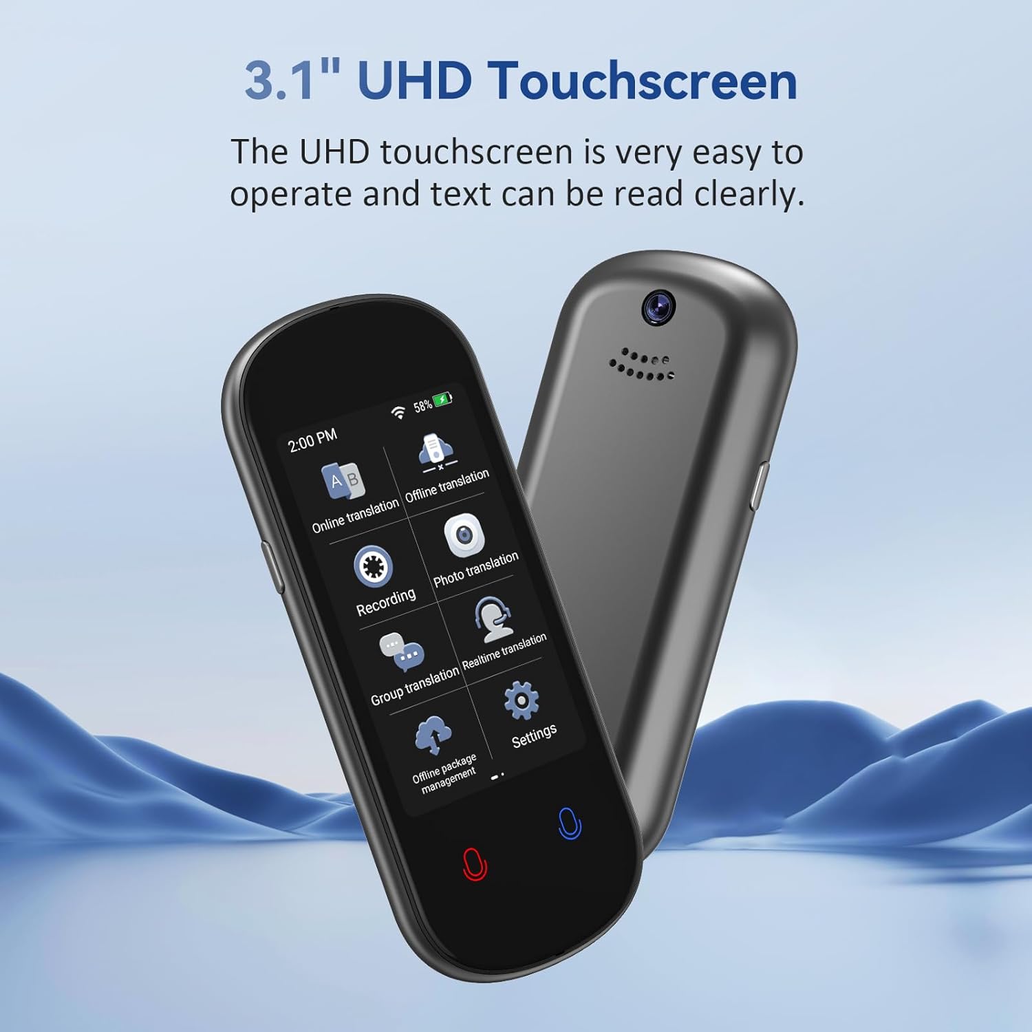 Instant AI Voice Translator Z2 - огляд і ціна Portable Translator Device