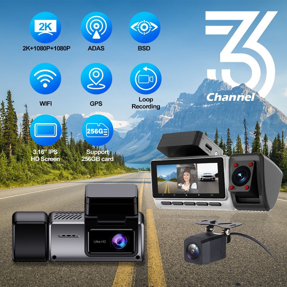 New Cross-border Triple-record - огляд і ціна Panoramic Dash Cam 360
