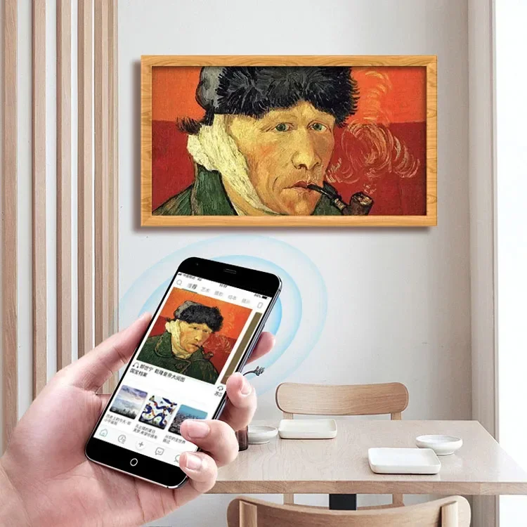 Wall Mounted 21.5inch Wood Fra - огляд і ціна Digital Photo Frame Wifi